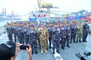 Pangkoarmada II Sambut Kepulangan KRI Sultan Iskandar Muda-367 dari Misi UNIFIL Lebanon
