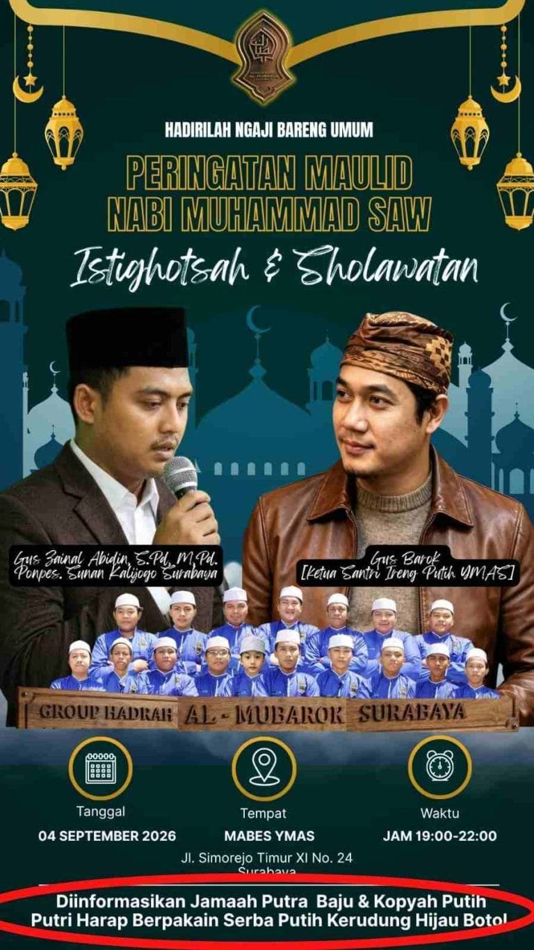 Semarak Maulid Nabi di Mabes YMAS Surabaya, Jamaah Diajak Meneguhkan Cinta kepada Rasulullah SAW